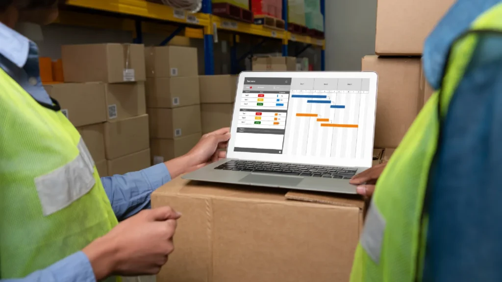 SMS fulfillment operations in a warehouse