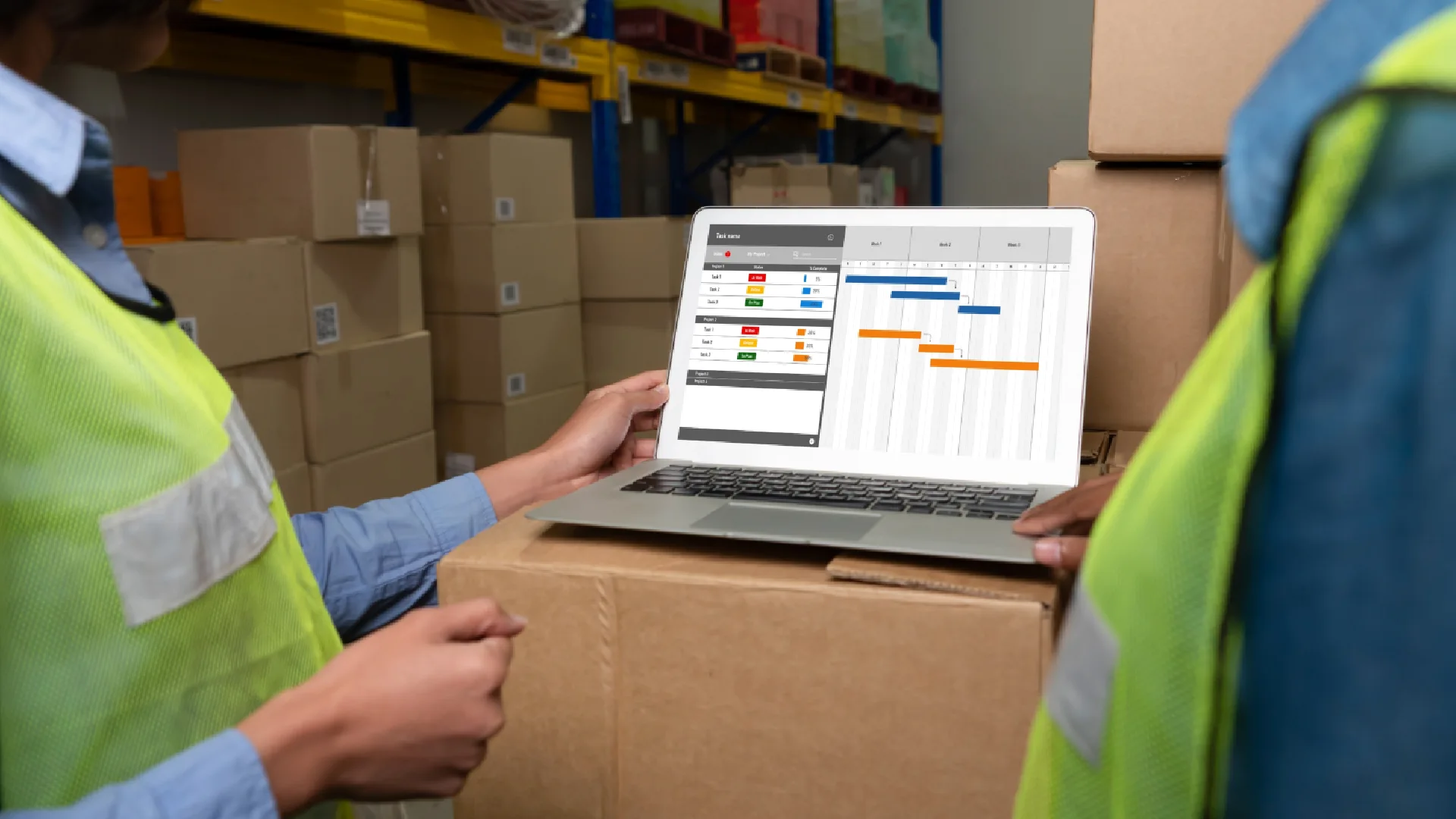 SMS fulfillment operations in a warehouse