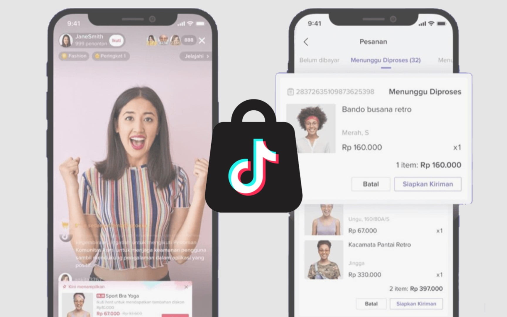 tiktok seller app mockup