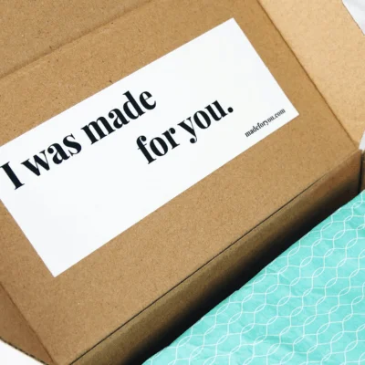branded packaging message