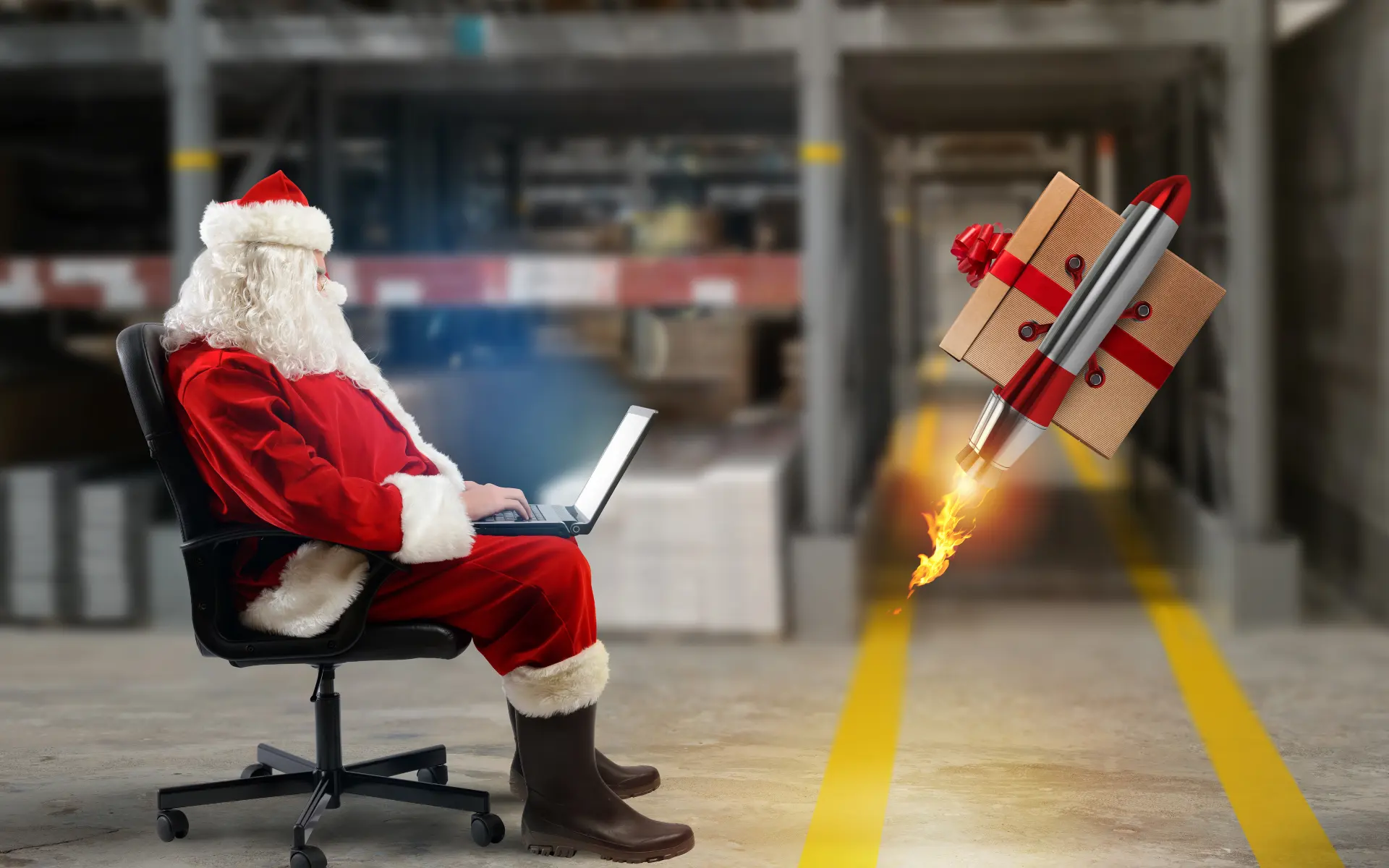 SMS Fulfillment blog image on Santa CLaus logistics